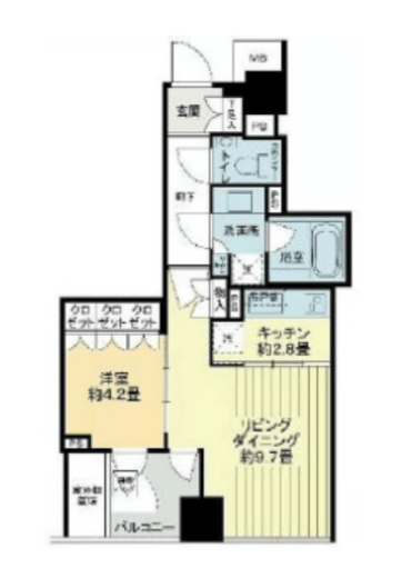 ザ・パークハウス西麻布レジデンス　10F5号室　間取り