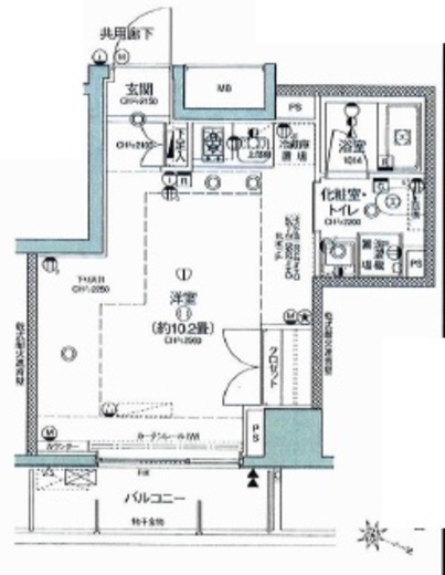 ミテッツァ千代田三崎町　603号室　間取り