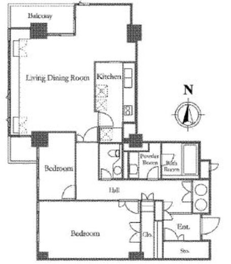 パレロワイヤル永田町　902号室　間取り