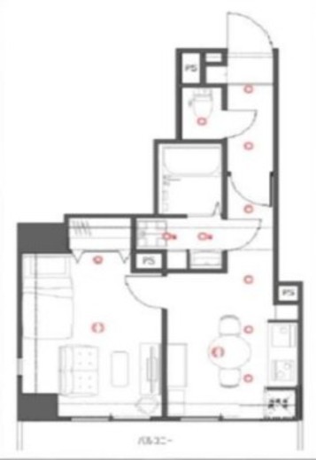 ライオンズマンション飯田橋駅前　202号室　間取り