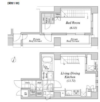 レジディア神田　1204号室　間取り