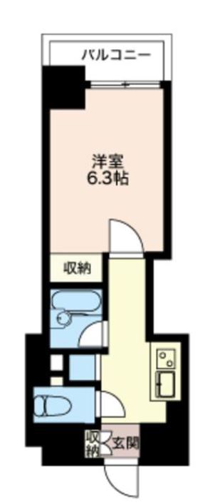 エスティメゾン神田　201号室　間取り