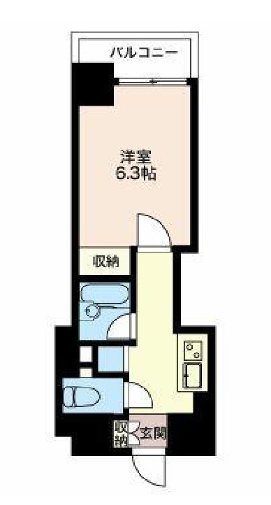 エスティメゾン神田　801号室　間取り