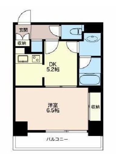 エスティメゾン神田　406号室　間取り