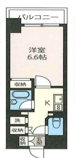 エスティメゾン神田　604号室　間取り