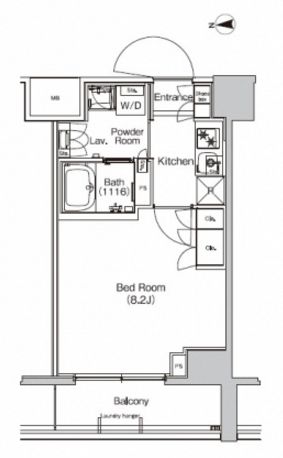 プラウドフラット外神田　1006号室　間取り
