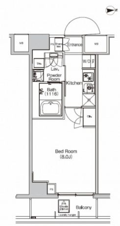 プラウドフラット外神田　902号室　間取り