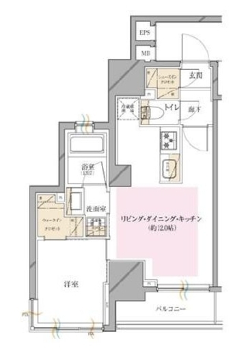 シティインデックス神田　305号室　間取り