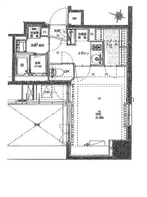 ハーモニーレジデンス秋葉原　803号室　間取り