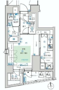 フェルクルール秋葉原　501号室　間取り