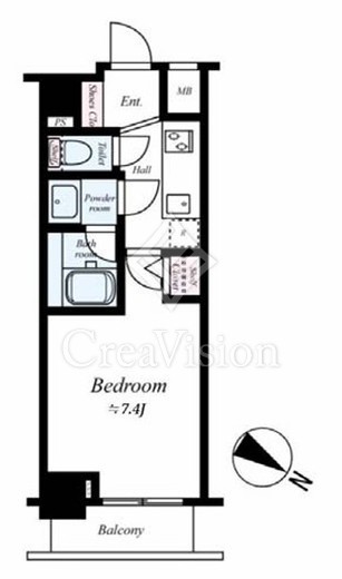 グランスイートTOKYOマークス　104号室　間取り