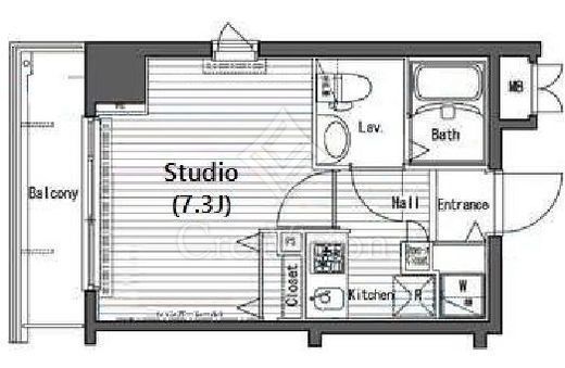ガラ・ステージ神田小川町　504号室　間取り