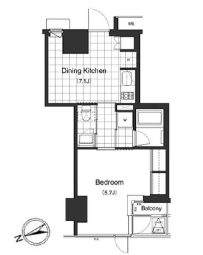 レジデンス白金パークフロント　503号室　間取り
