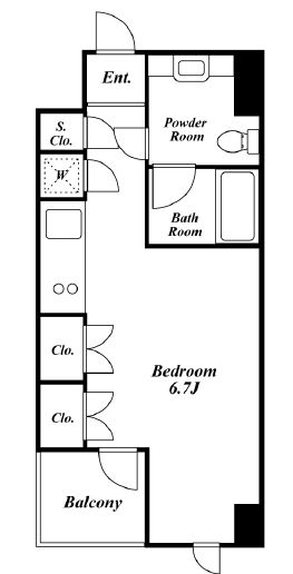 プレミアステージ三田慶大前　502号室　間取り