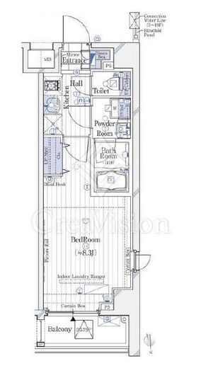 ガリシアレジデンス芝公園　501号室　間取り