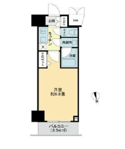 コンシェリア芝公園マスターズヴィラ　903号室　間取り