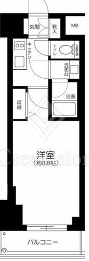 コンシェリア芝公園マスターズヴィラ　905号室　間取り