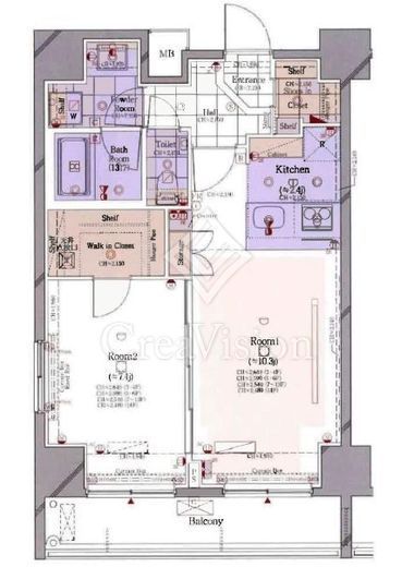 コンシェリア芝公園マスターズヴィラ　308号室　間取り