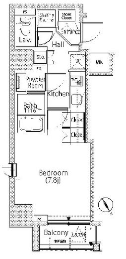 カーサスプレンディッド三田慶大前　704号室　間取り