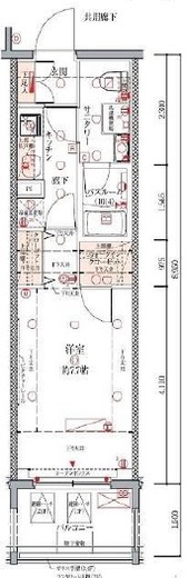 デュアレス千代田三崎町　302号室　間取り
