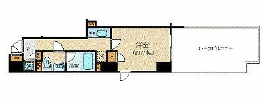 パレステュディオ六本木　1002号室　間取り