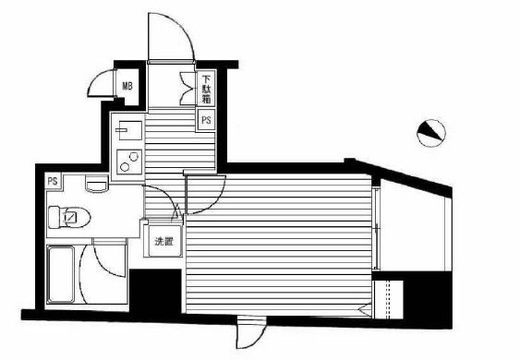 パレステュディオ六本木　301号室　間取り