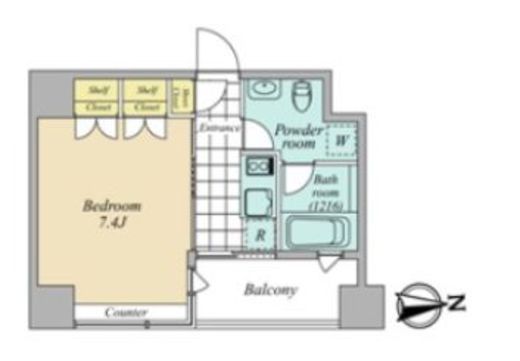 OZIO大手町　904号室　間取り