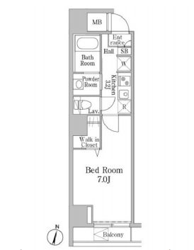ヴァンクール岩本町　301号室　間取り