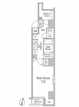 ヴァンクール岩本町　302号室　間取り