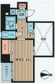 エルヴァージュ神田神保町　808号室　間取り