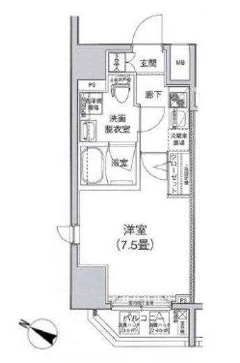 アイルイムーブル御茶ノ水　301号室　間取り