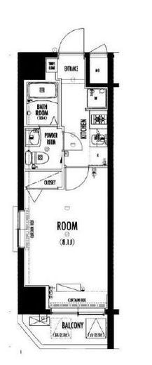 アルテシモフィーノ　5F1号室　間取り