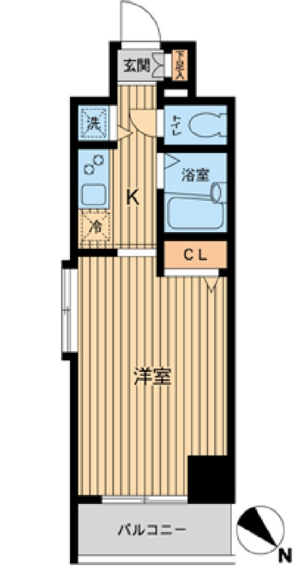 HF東神田レジデンス　801号室　間取り