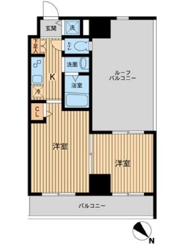 HF東神田レジデンス　1204号室　間取り