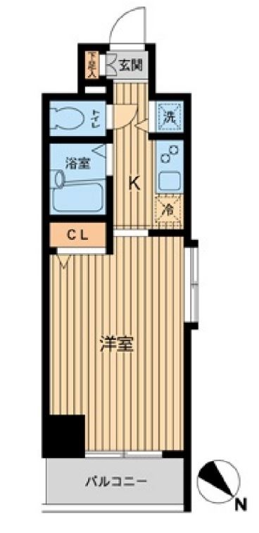 HF東神田レジデンス　406号室　間取り