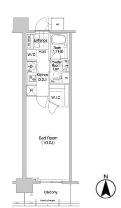 コンフォリア秋葉原イースト　906号室　間取り