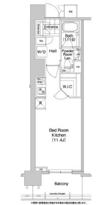 コンフォリア秋葉原イースト　202号室　間取り
