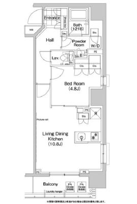 コンフォリア秋葉原イースト　812号室　間取り