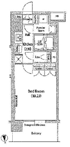 ワールドレジデンス大手町　305号室　間取り