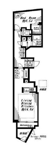 ビバリーホームズ代官山　102号室　間取り