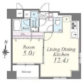 ジェイファーストチヨダ　801号室　間取り