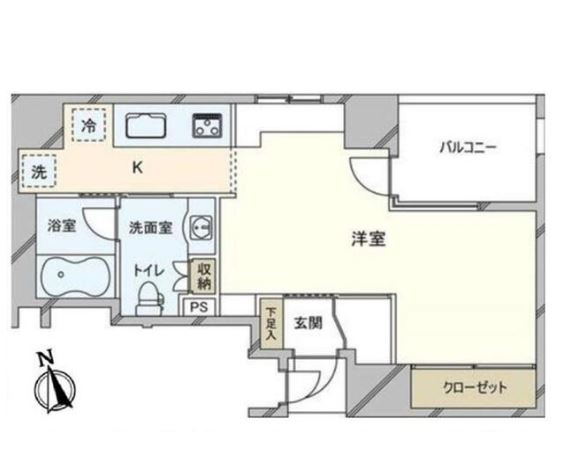 ベラカーサ秋葉原　909号室　間取り