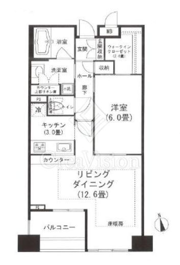 ベラカーサ秋葉原　602号室　間取り