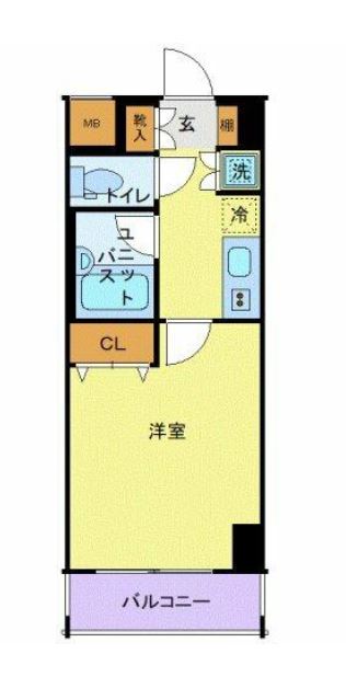 スカイコートお茶の水　203号室　間取り