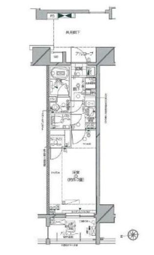ピアース千代田淡路町　203号室　間取り