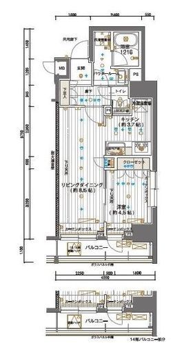メインステージ神田須田町　1203号室　間取り