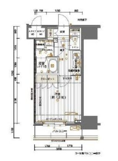 メインステージ神田須田町　802号室　間取り