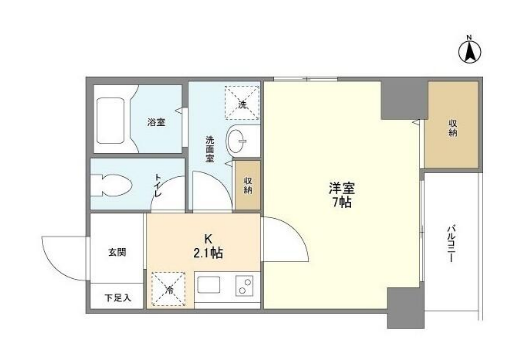 ローズマンションミヤハラ　6F号室　間取り