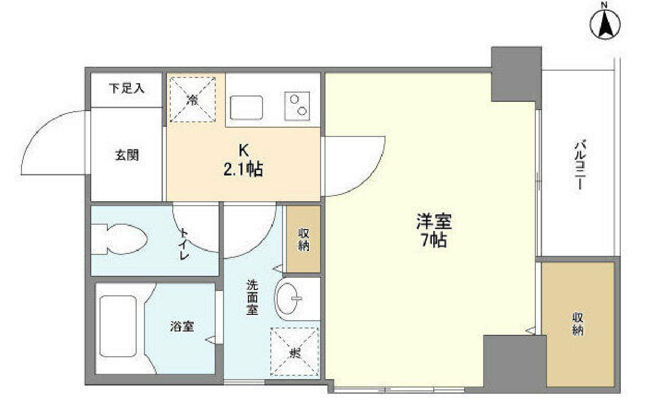 ローズマンションミヤハラ　3F号室　間取り