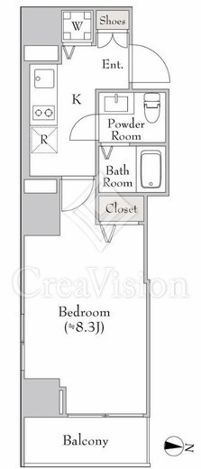 カーサスプレンディッド南麻布　503号室　間取り